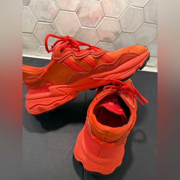 Adidas Ozweego Bold Orange Men’s Sneakers Size 8 - Picture 10 of 12